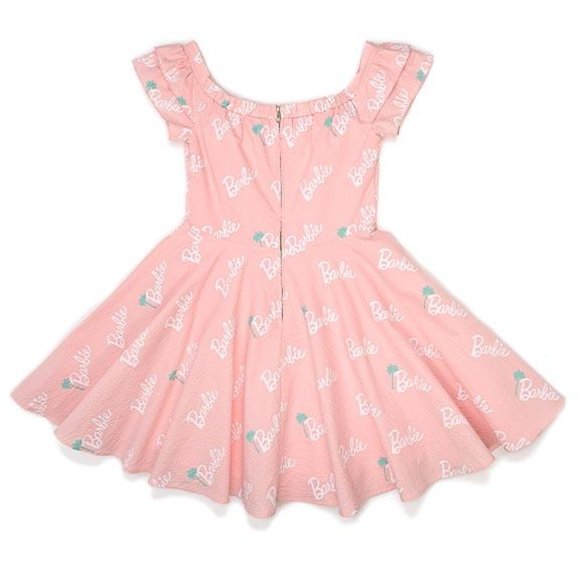 Stitch Shoppe by Loungefly Barbie Palm Tree Logo "Lizzy" Date Night Dress Size L - Picture 2 of 8